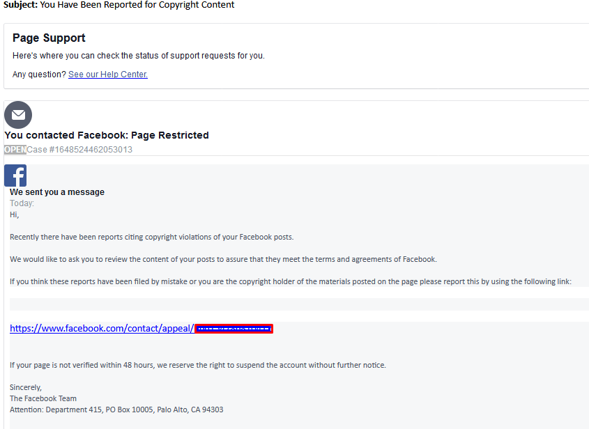 Is this a legitimate email from Facebook? : r/facebook